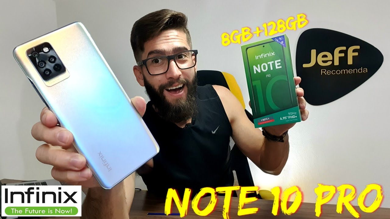 INFINIX NOTE 10 Pro 8GB/128GB: Smartphone muito BONITO e Tela GIGANTE! (Unboxing/Análise Completa)