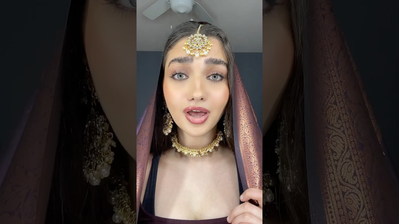 Tried Indian makeup and song!! Ahhh