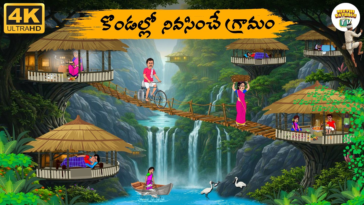 Telugu Stories - కొండల్లో నివసించే గ్రామం  - Neethi Kathalu Tv Episode - 342 | Moral Stories Telugu