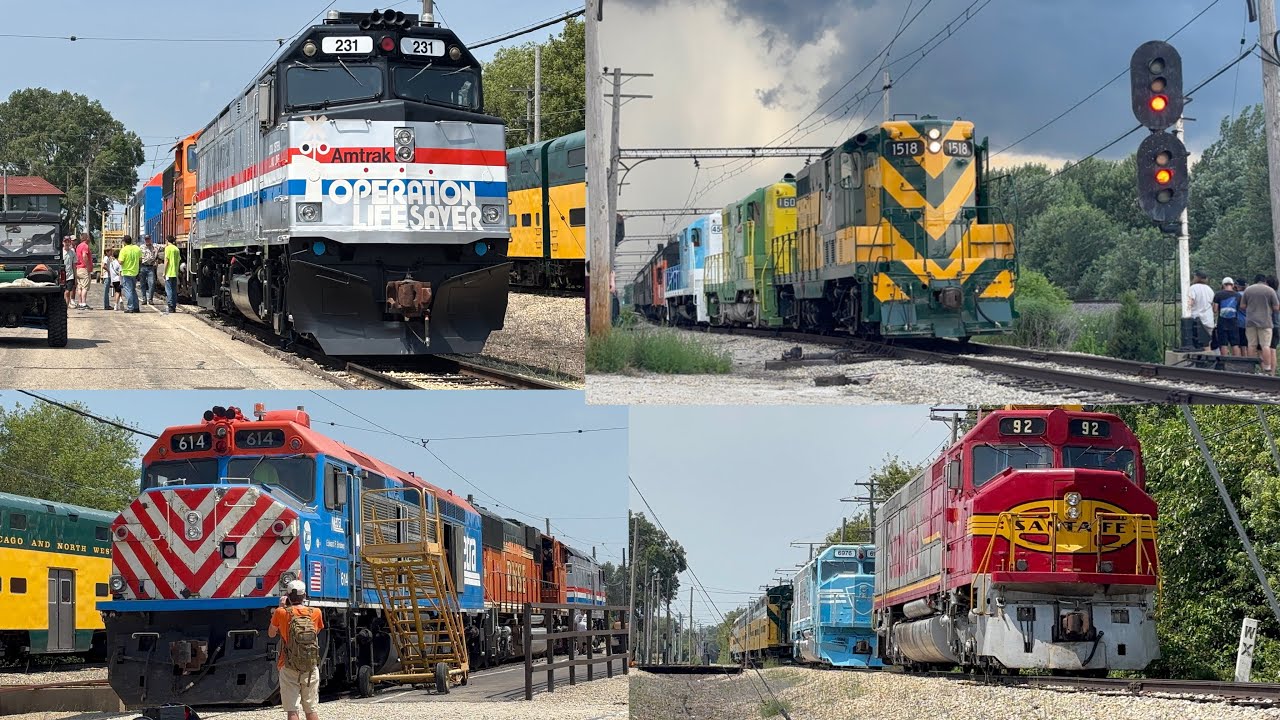 Illinois Railway Museum: Diesel Days 2025! (METX 614, BNSF 9400, AMTK 231, MAERSK 6976)