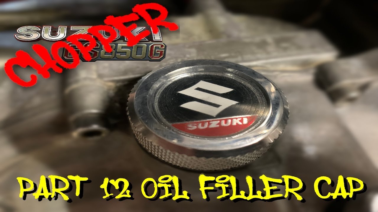 Suzuki GS850  Chop TLC Part 12 - Custom Oil Filler Cap Up-cycled Parts