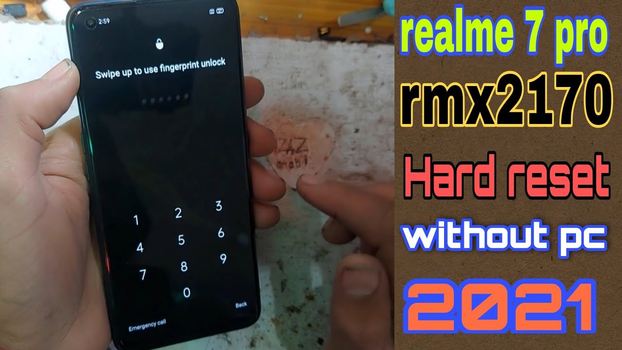 Realme 7 pro RMX2170 hard reset | remove screen lock without pc 2021