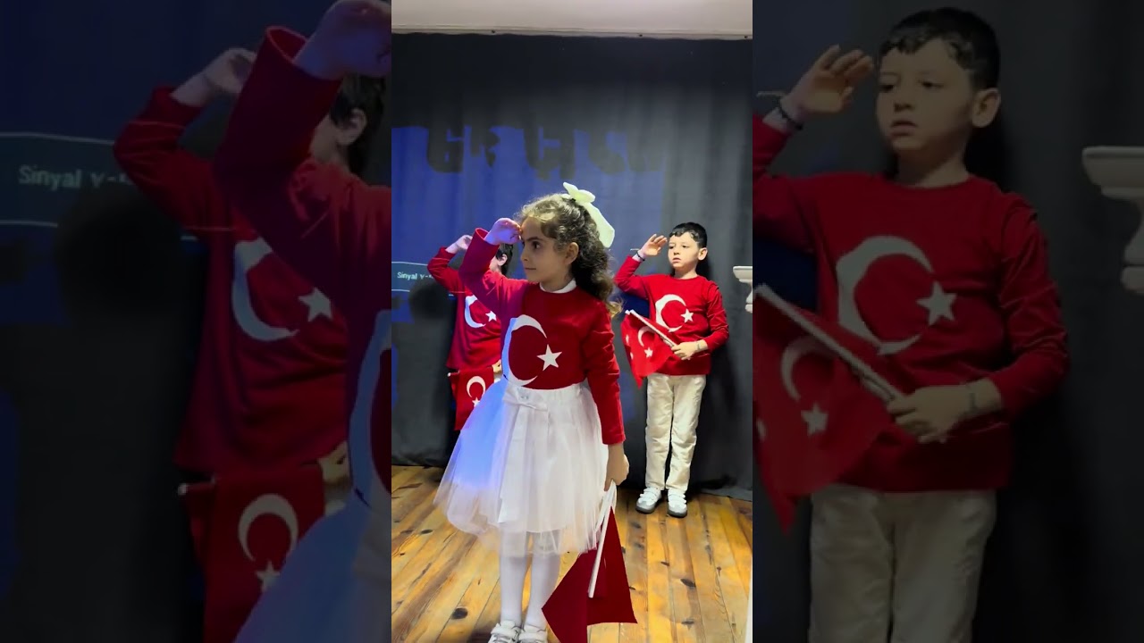 NADİDE AHMET TÜTÜNCÜOĞLU İLKOKULU ‘ VATAN MARŞI’ 12 MART BAYRAK GÖSTERİSİ 2-A