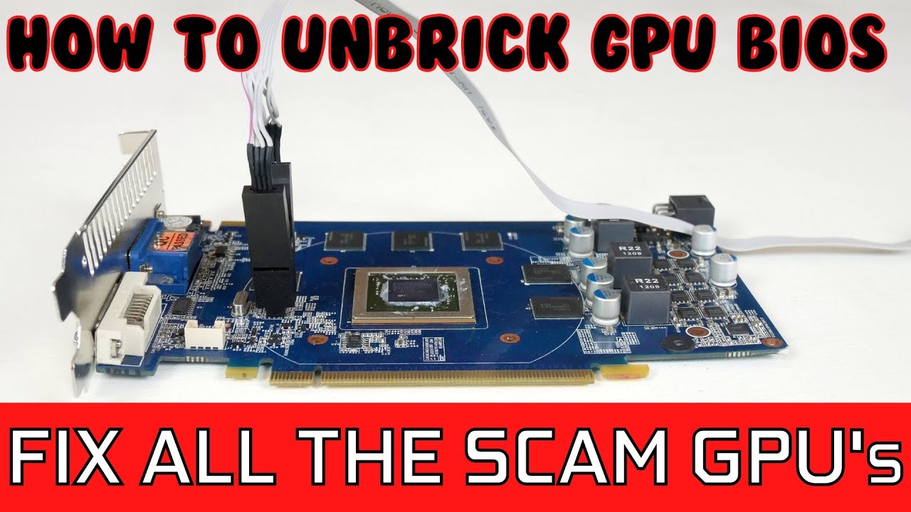 How To Unbrick GPU & MOTHERBOARD BIOS | CH341A Tutorial