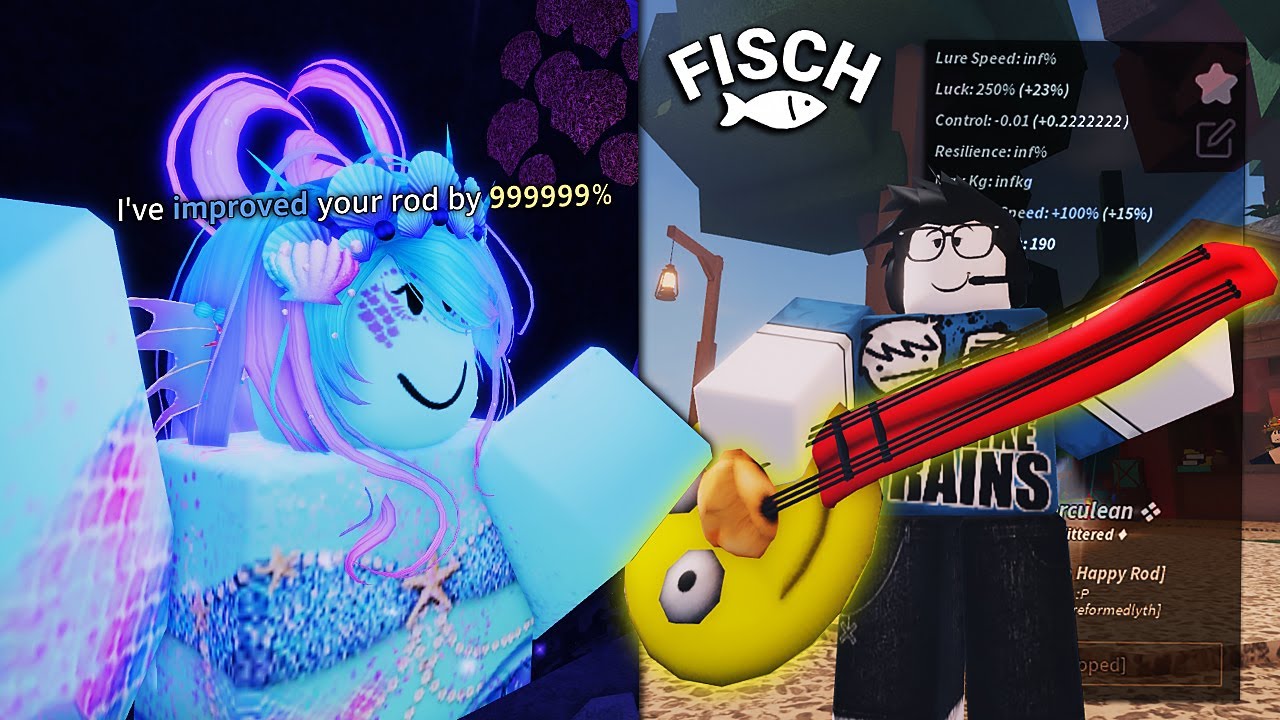 I Modified the SILLY FUN HAPPY ROD… It’s CRAZY in Fisch 🥀