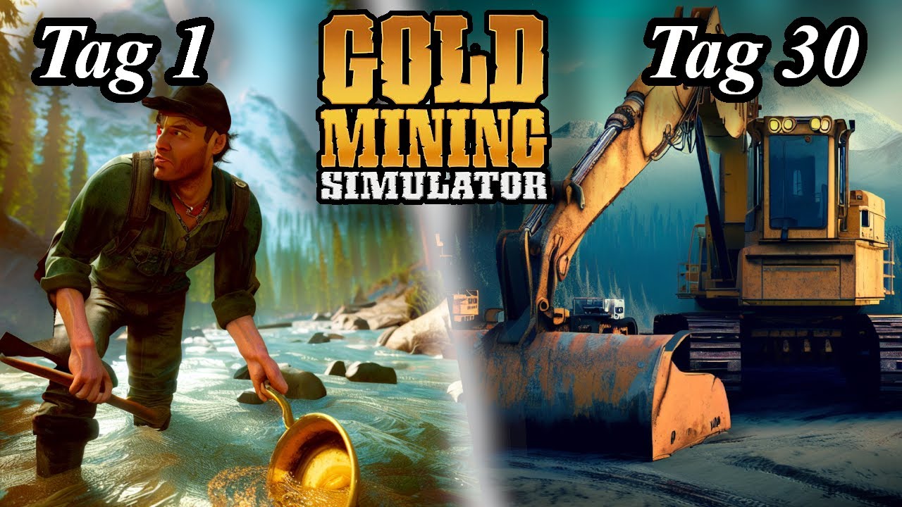 Ich habe 30 Tage nach Gold gesucht und das ist passiert | Gold Mining Simulator
