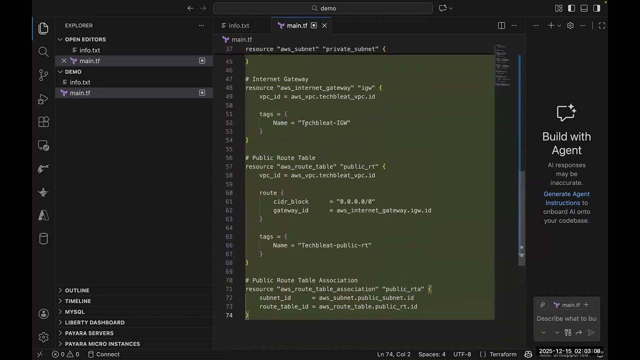 Занятие 17(B): Использование Github Copilot для генерации кода Terraform [Для создания облачной с...