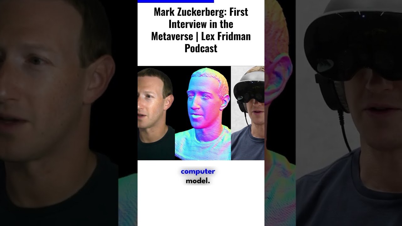 Mark Zuckerberg: First Interview in the Metaverse | Lex Fridman Podcast #markzuckerberg #metaverse