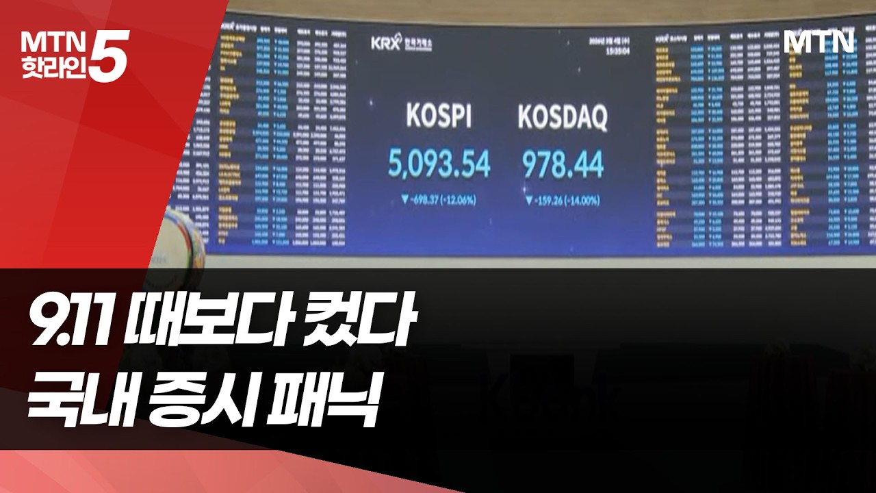 9.11 때보다 컸다…이란 사태에 국내 증시 패닉  / 머니투데이방송 (뉴스)