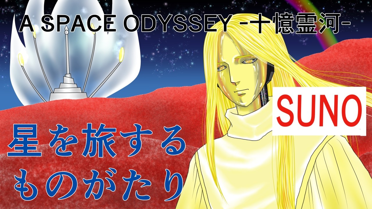 歌・星を旅するものがたり　A SPACE ODYEESY-十憶霊河-　#suno #ai動画 #オリジナル漫画 #スペースファンタジー　#歌を作ってみた