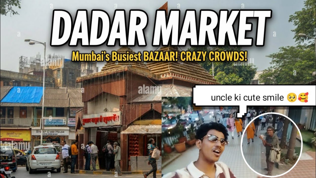 दादर मार्केट 😱|| हनुमान मंदिर ||🛕 मुंबईचं सगळ्यात गजबजलेलं बाजार! || DADAR MARKET #market 