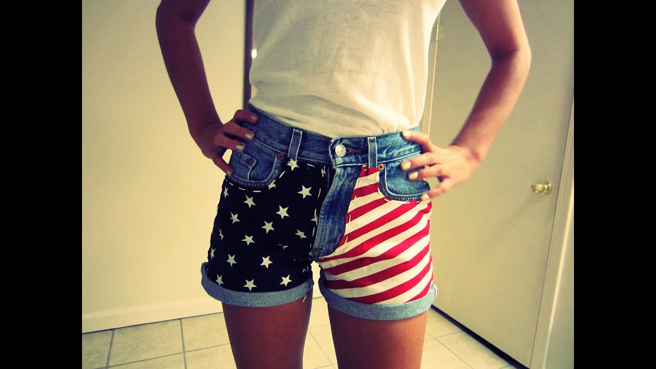 DIY: American Flag Shorts (Using Fabric!)