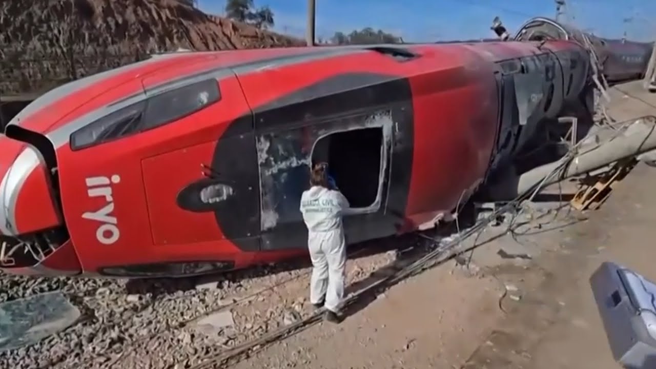 Dozens killed in high-speed train crash in Spain