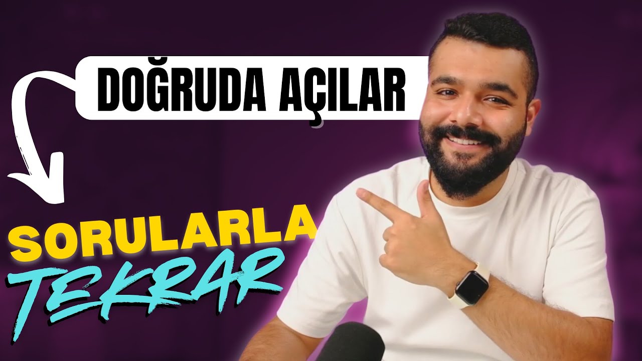 Sorularla Tekrar TYT - AYT Geometri 🔥 Doğruda Açılar Soru Çözümü