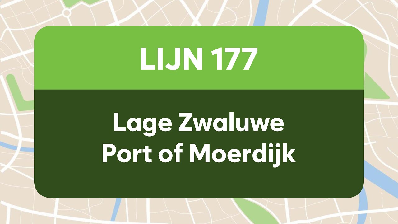 Lijn 177 Lage Zwaluwe - Port of Moerdijk