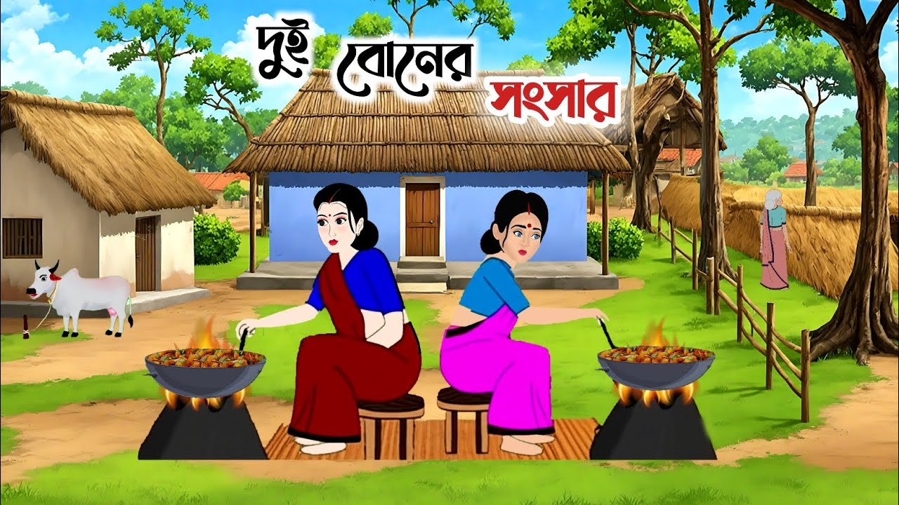 দুই বোনের ভাগের সংসার | Bengali Moral Stories Cartoon | Thakumar Jhuli 