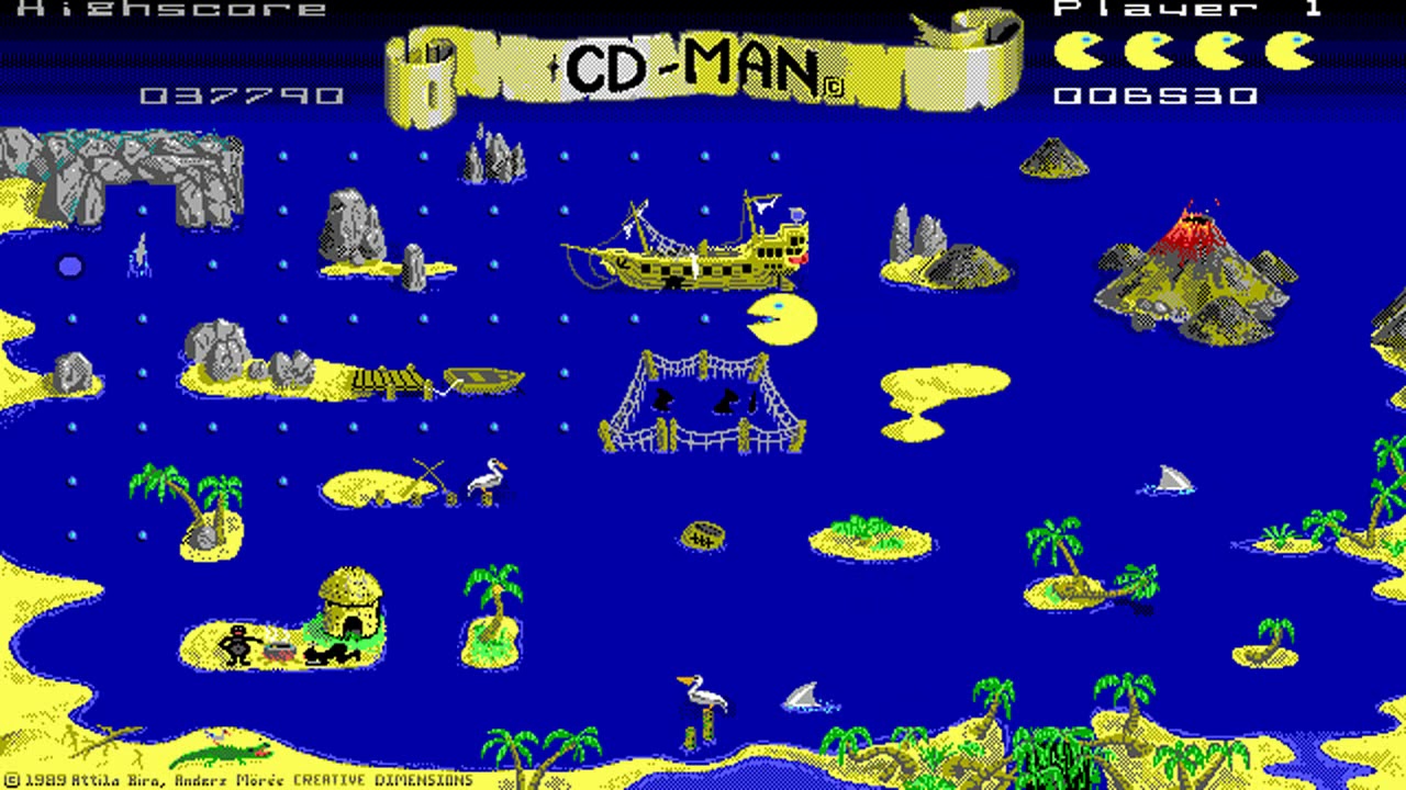 CD-Man (Creative Dimensions) (MS-DOS) [1989] [PC Longplay]