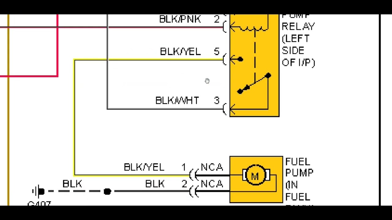 nissan 200 sx 1996 1 6 ubicacion del relay de la bomba de combustible