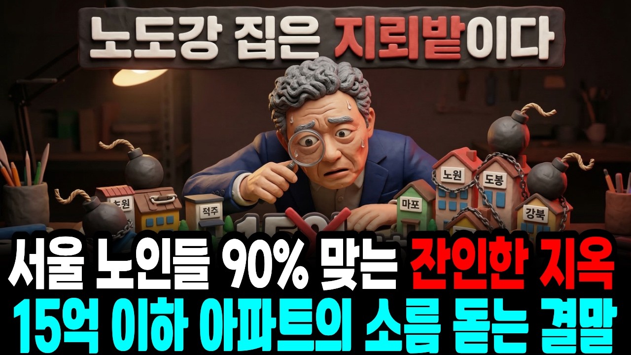 강남은 버텨도 여기는 터집니다! 서울 15억 이하 아파트 한 채 믿고 있다가 노후 거덜 나는 이유, 오늘 밤 당장 통장 확인 안 하면 ‘이 꼴’ 납니다