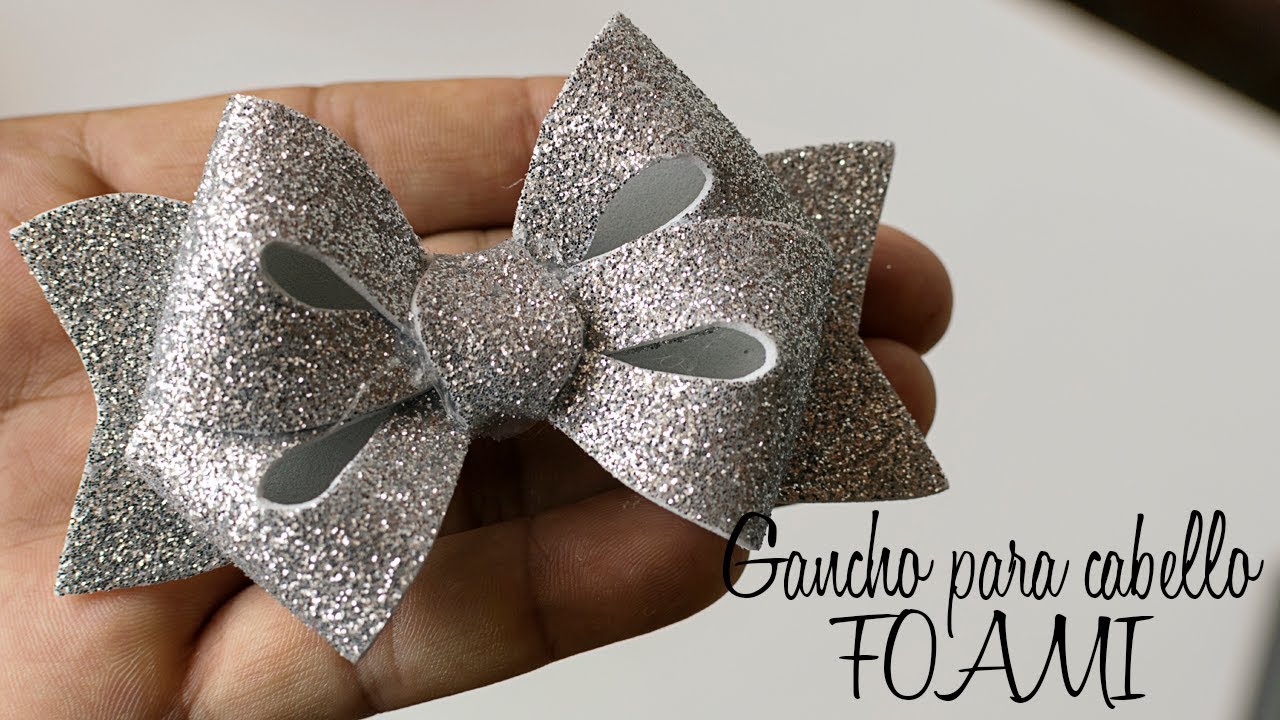 Moños o lazo navideño - FOAMI BRILLANTE | Manualidades Natty