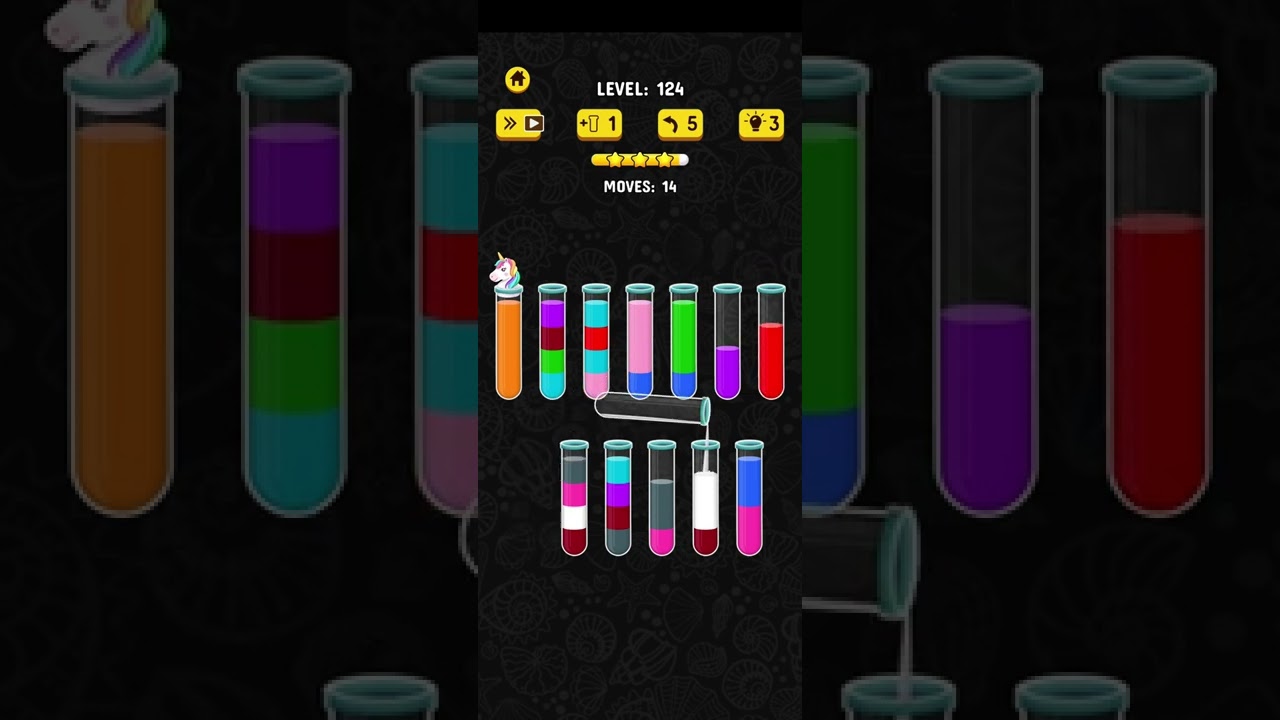 Color Water Sort Level 124