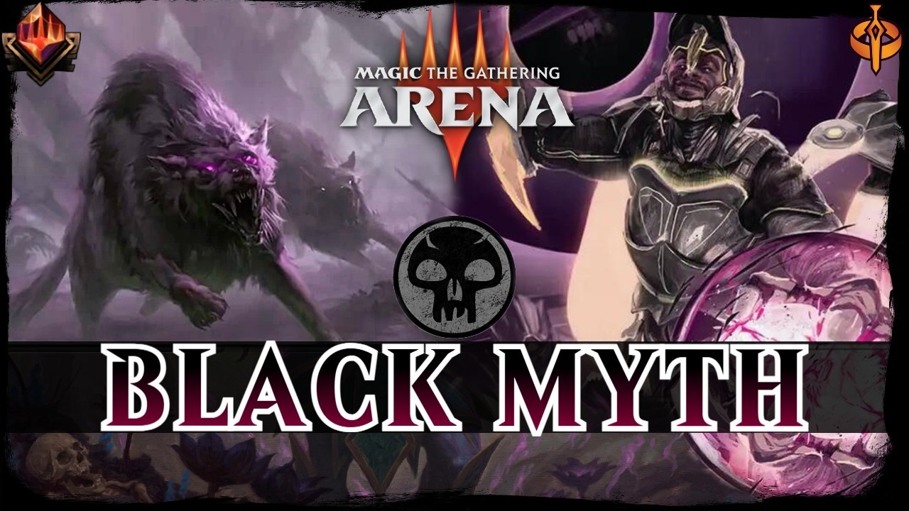 ЛУЧШАЯ ЧЕРНАЯ АГРО-КОЛОДА В ИСТОРИИ | MTG Arena Моночерная MYTHIC# Стандартная колода на волках, ...