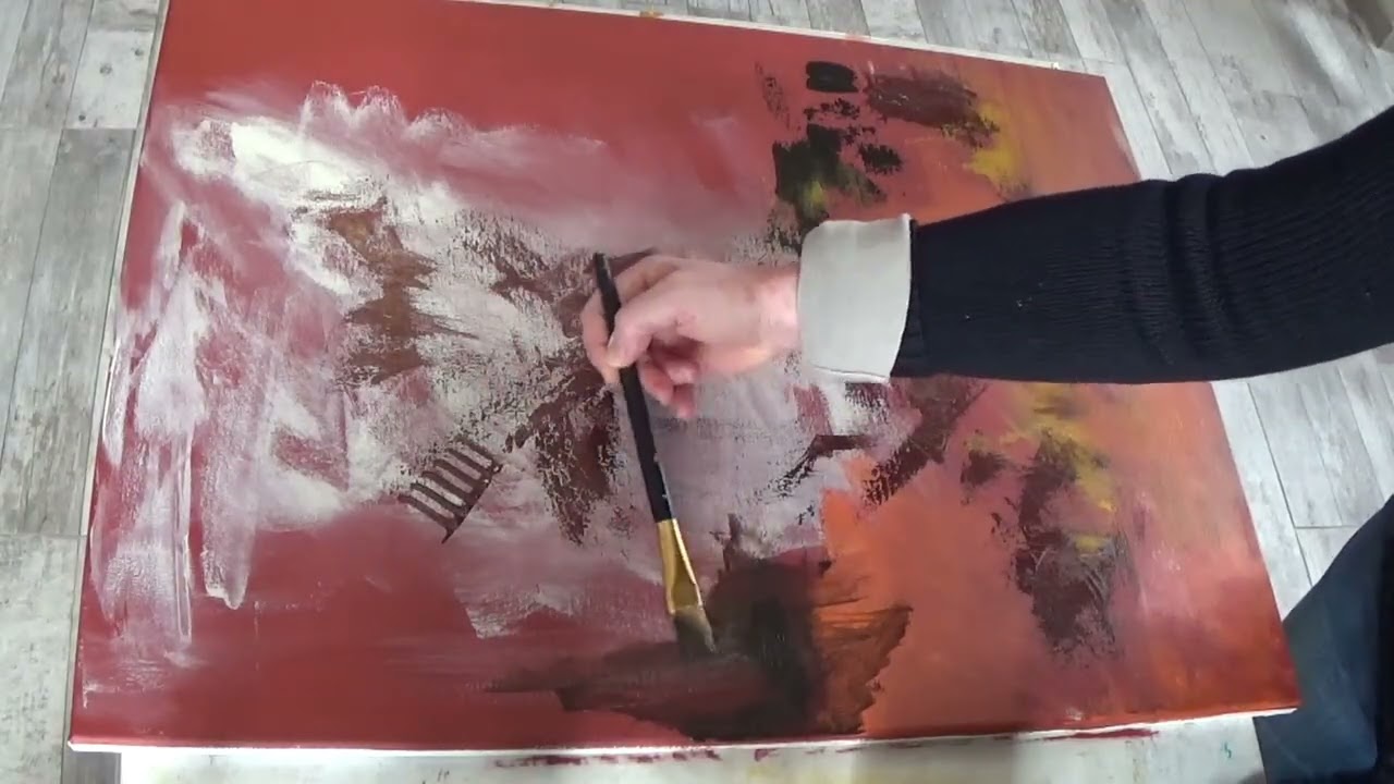 Peinture intuitive sans modèle - Vestiges du temps