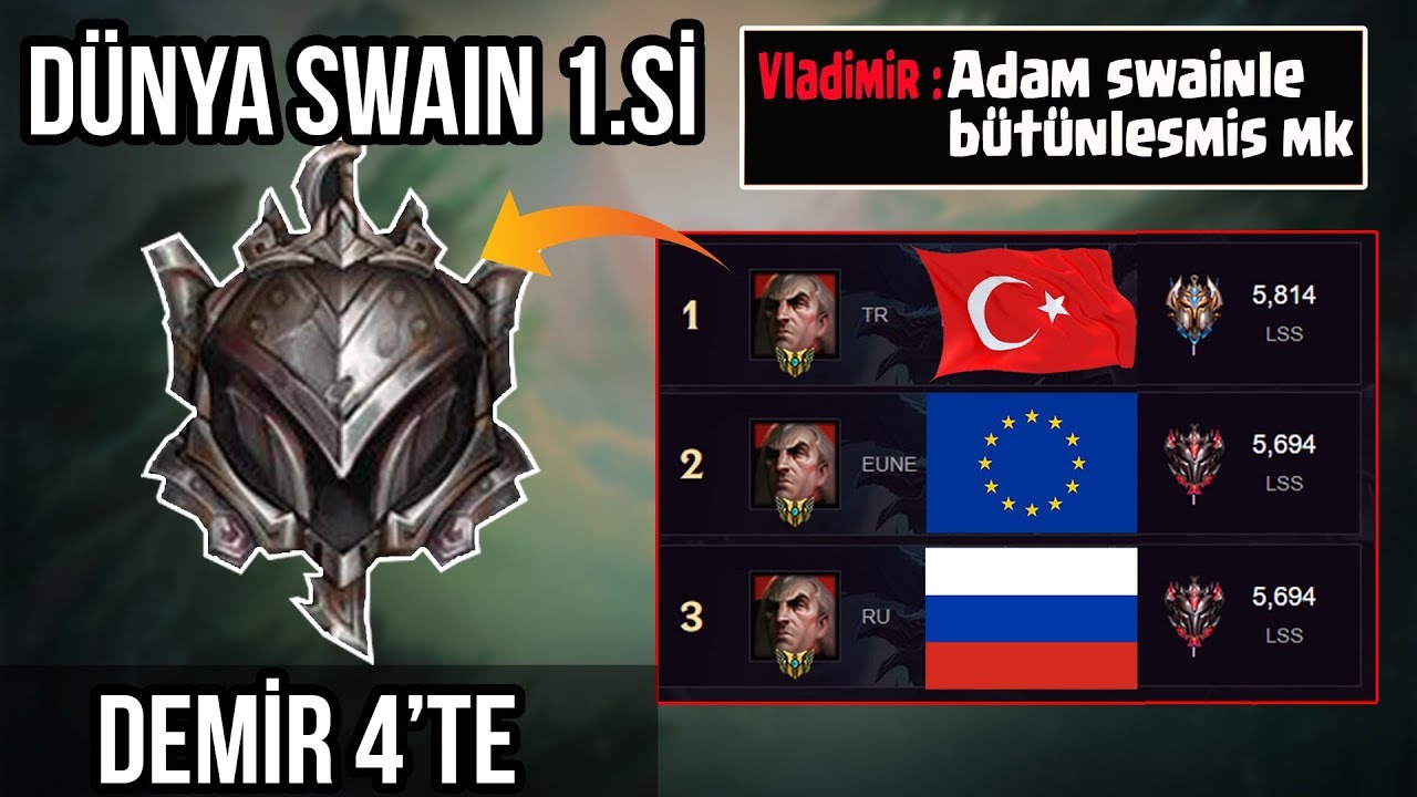 DEMİRLER ŞAŞIRDI! CHALLENGER D&Uuml;NYA SWAIN 1.Sİ DEMİRDE OYNARSA NE OLUR?