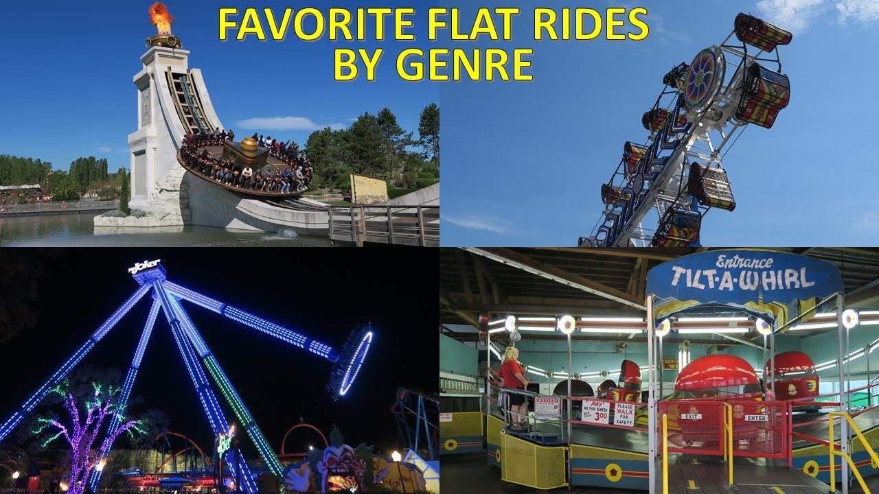 Favorite Flat Rides by Genre (2020) | Best Pendulum, Spinning, & Tower Rides