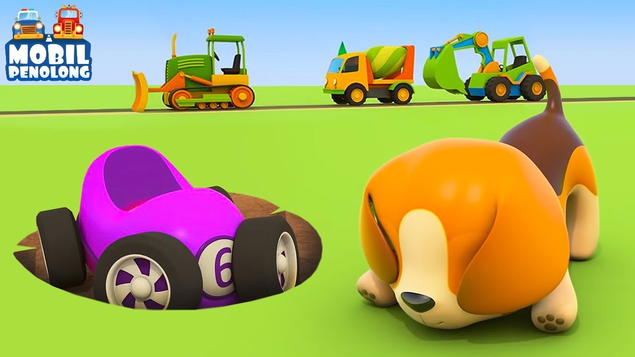 Kartun Mobil & Mobil Penolong untuk Anak. Kendaraan untuk Anak. Mobil Main Petak Umpet