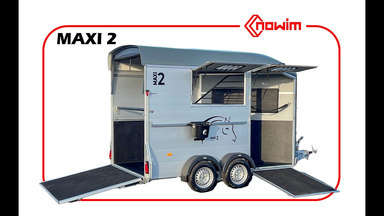 Cheval Liberte Maxi 2 przyczepa do koni aluminiowa z trapem do dużych koni duża siodlarnia nowim.pl