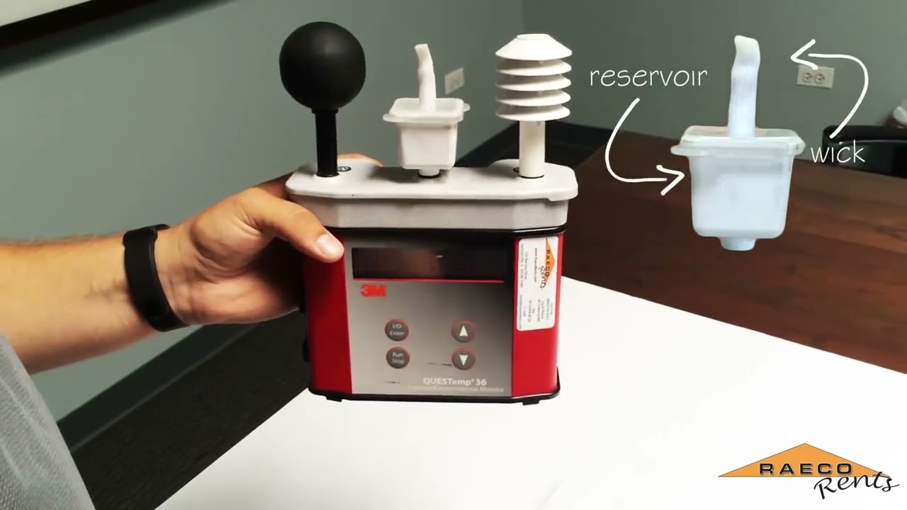 How to use a TSI QUESTemp heat stress monitor