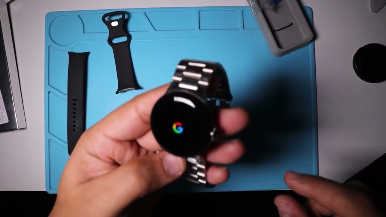 Unboxing + installation GIOPUEY stainless steel bracelet for Pixel Watch
