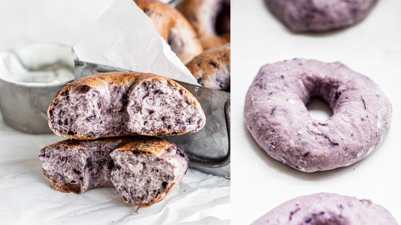 Make All-Natural PURPLE Bagels!