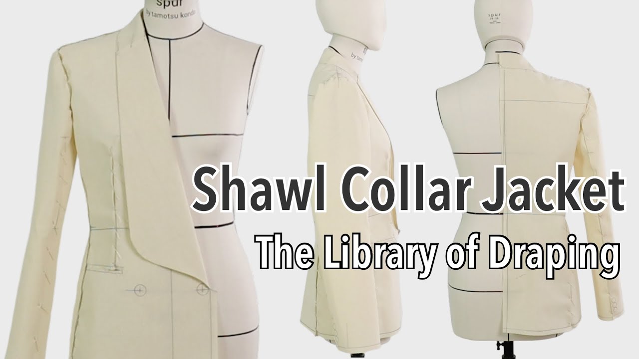 【Vo.51 The Library of Draping】Shawl Collar Jacket , Kondo's draping archive, ショールカラージャケット