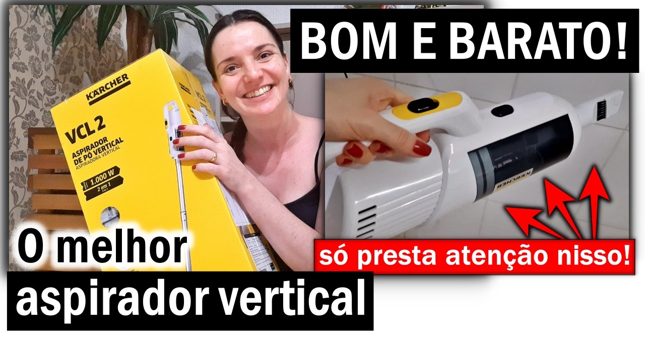 ASPIRADOR DE PÓ VERTICAL Karcher VCL 2 | Pontos POSITIVOS X NEGATIVOS!