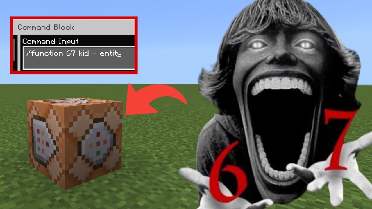 How to summon 67 kid in one click in Minecraft PE 