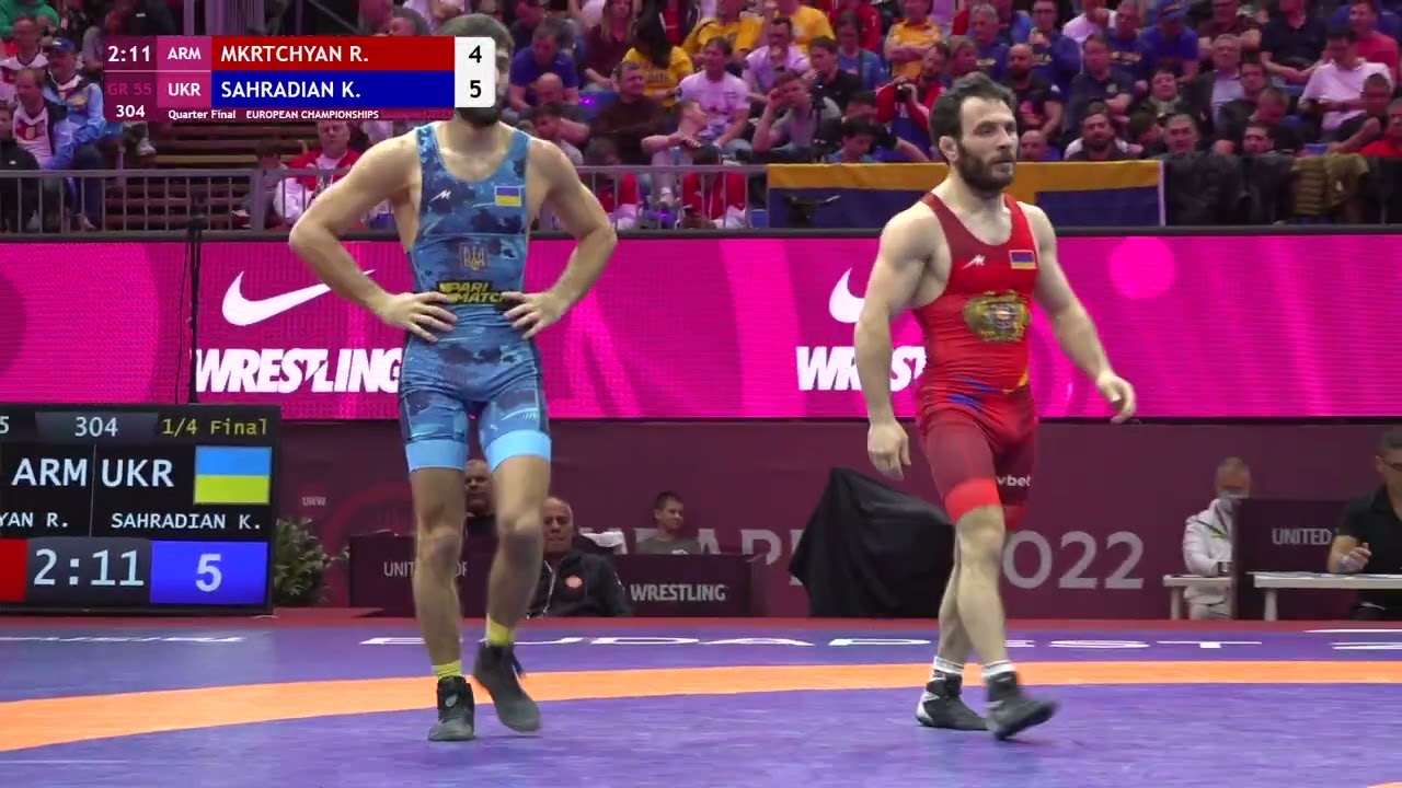 1/4 GR - 55 kg: R. MKRTCHYAN (ARM) v. K. SAHRADIAN (UKR)