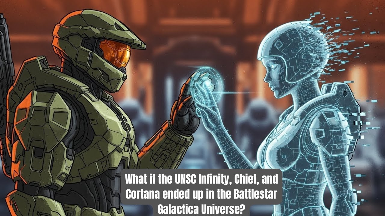 The UNSC Infinity, Chief, and Cortana ended up in the Battlestar Galactica Universe | Part 1