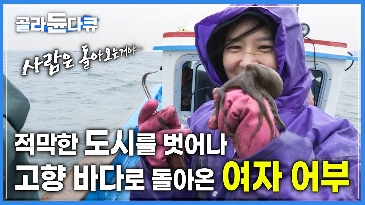 20대 청춘에 고향으로 돌아와 막내 어부가 된 여자  | 홍성 남당항 막내 어부 | #골라듄다큐