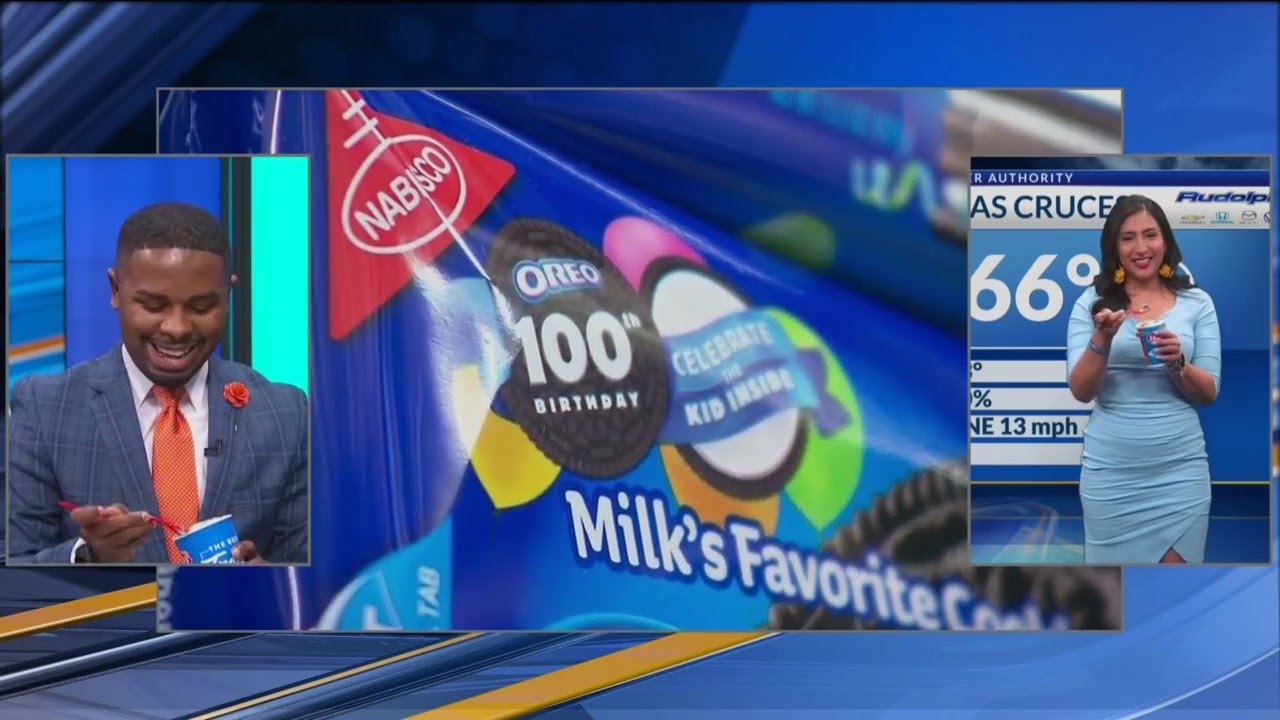 KTSM News crew celebrates National Oreo Day with Dairy Queen