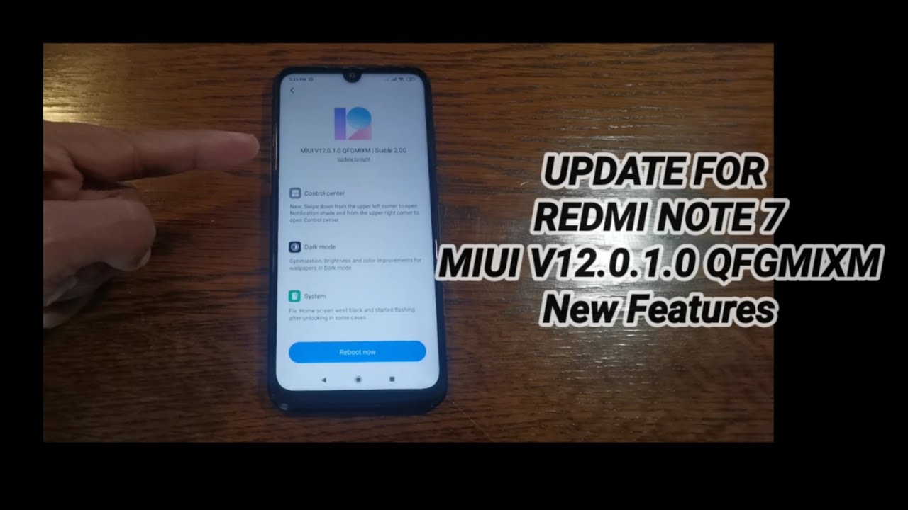 Remdi Note 7 & Xiaomi Devices MIUI 12 New Features Update