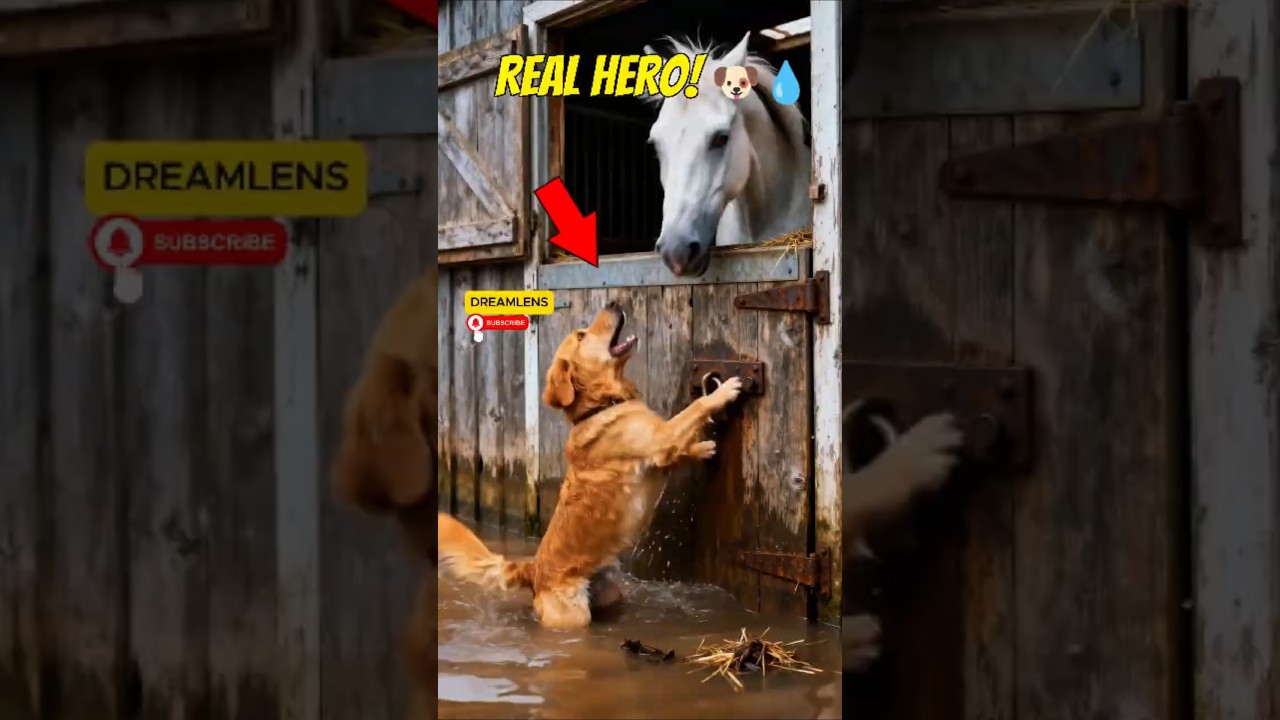 Hero Dog Leads Epic Flood Rescue &mdash; But the Ending Will Melt Your Heart ❤️🐶#shorts