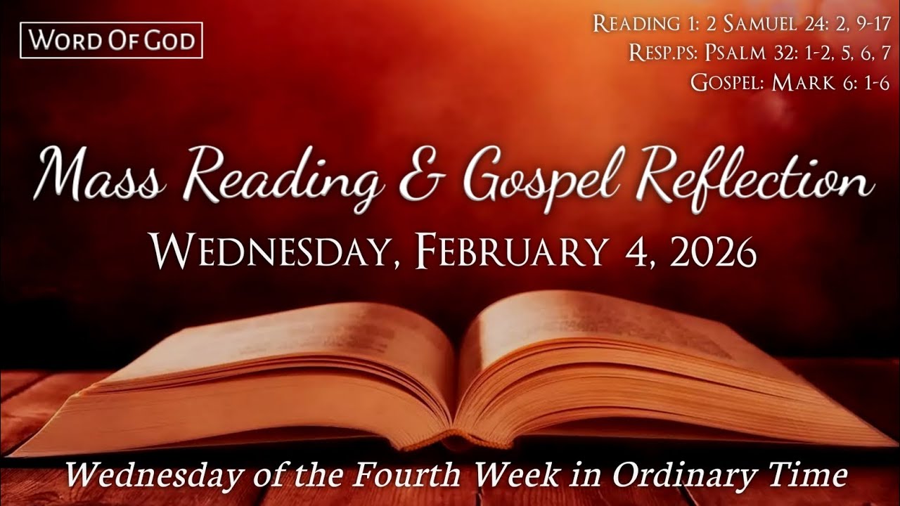 Today's Catholic Mass Readings and Gospel Reflection - Wednesday, February 4, 2026