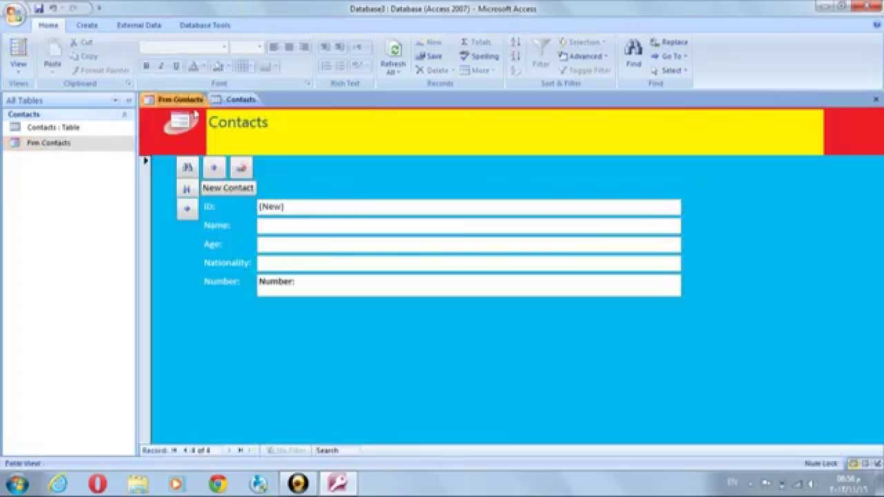 How to make a program on MS Access: Lesson 1