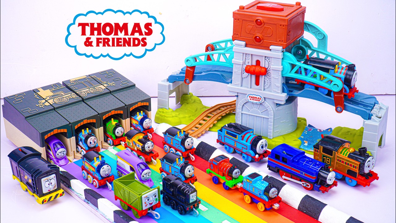 🚂💙 Thomas & Friends Track Toys Collection ASMR | Rainbow Trains and Roundhouse Playset🚂🌈Full Episode