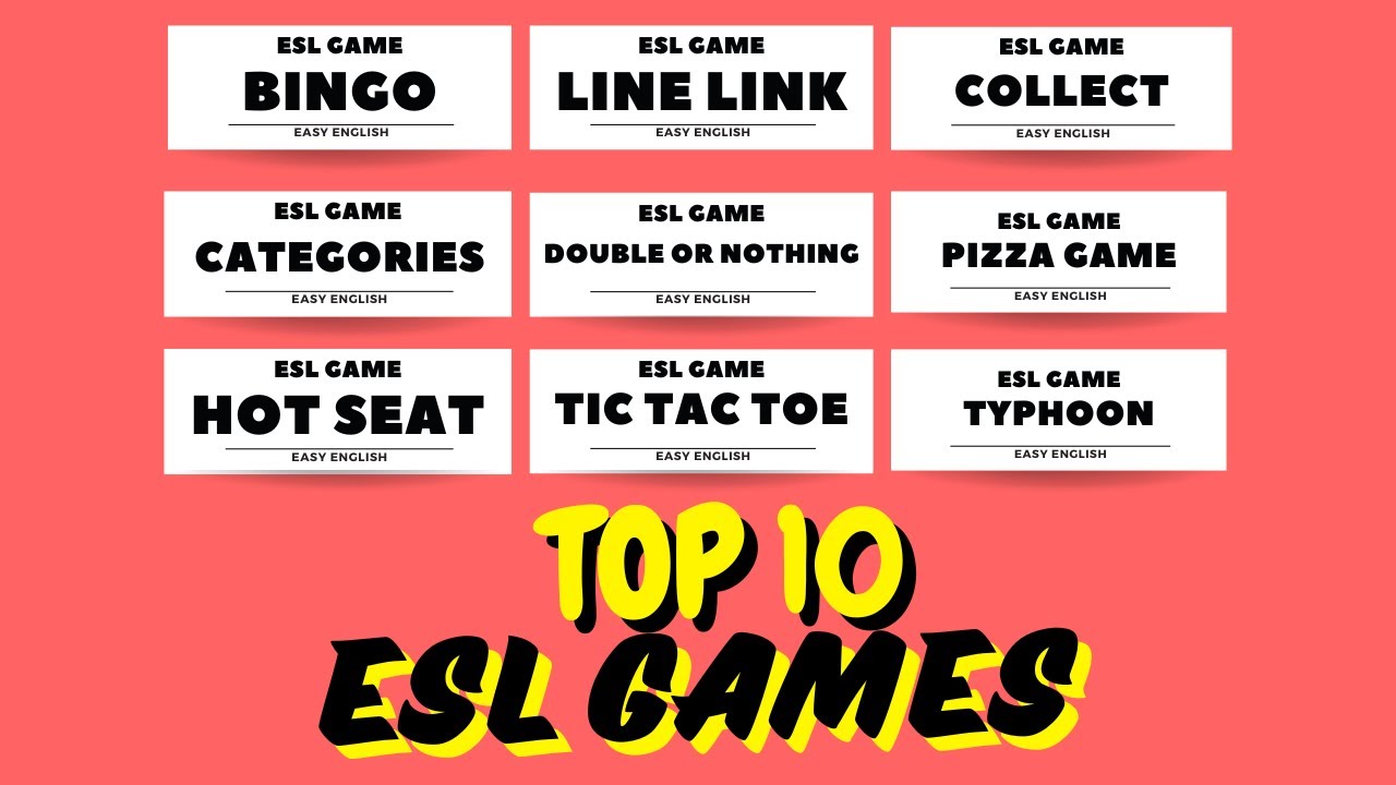 Top 10 ESL Games - The Best ESL Games For Your Class