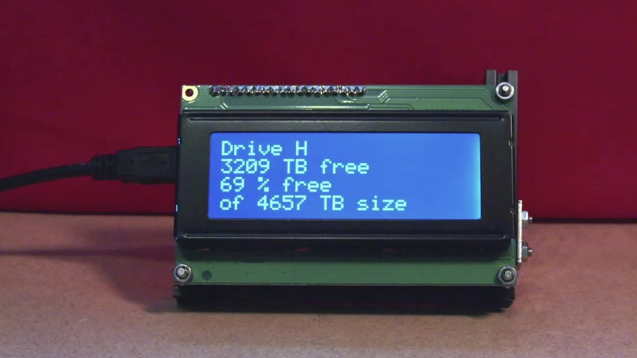 Mini USB LCD display 20x4 Adafruit serial backpack - part 1