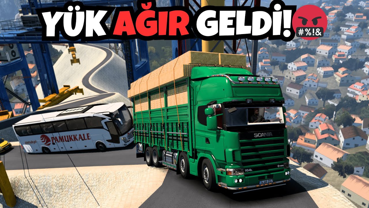 SCANIA KIRKAYAK KAMYON İLE SAMAN BALYASI YÜKLEDİK !!! | ORMANLI DAĞLIK ÖLÜM YOLLARI !!! | ETS 2 MOD