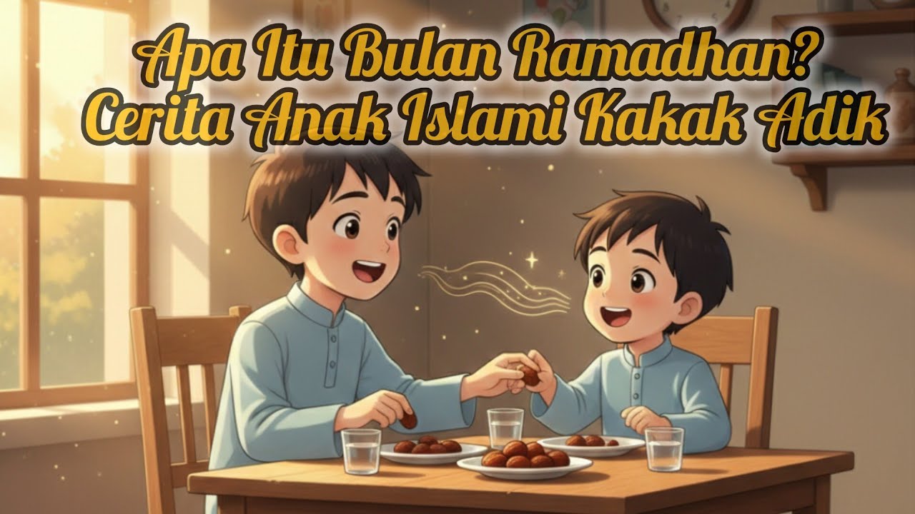 Apa Itu Bulan Ramadhan? Cerita Anak Islami Kakak Adik Belajar Puasa Pertama